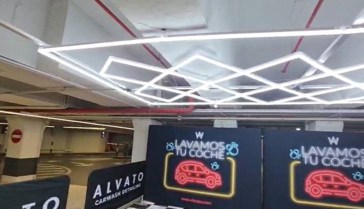 Luces hexagonales Alvato