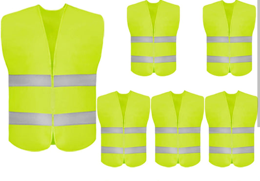 Chaleco Alta Visibilidad Logo en Negro