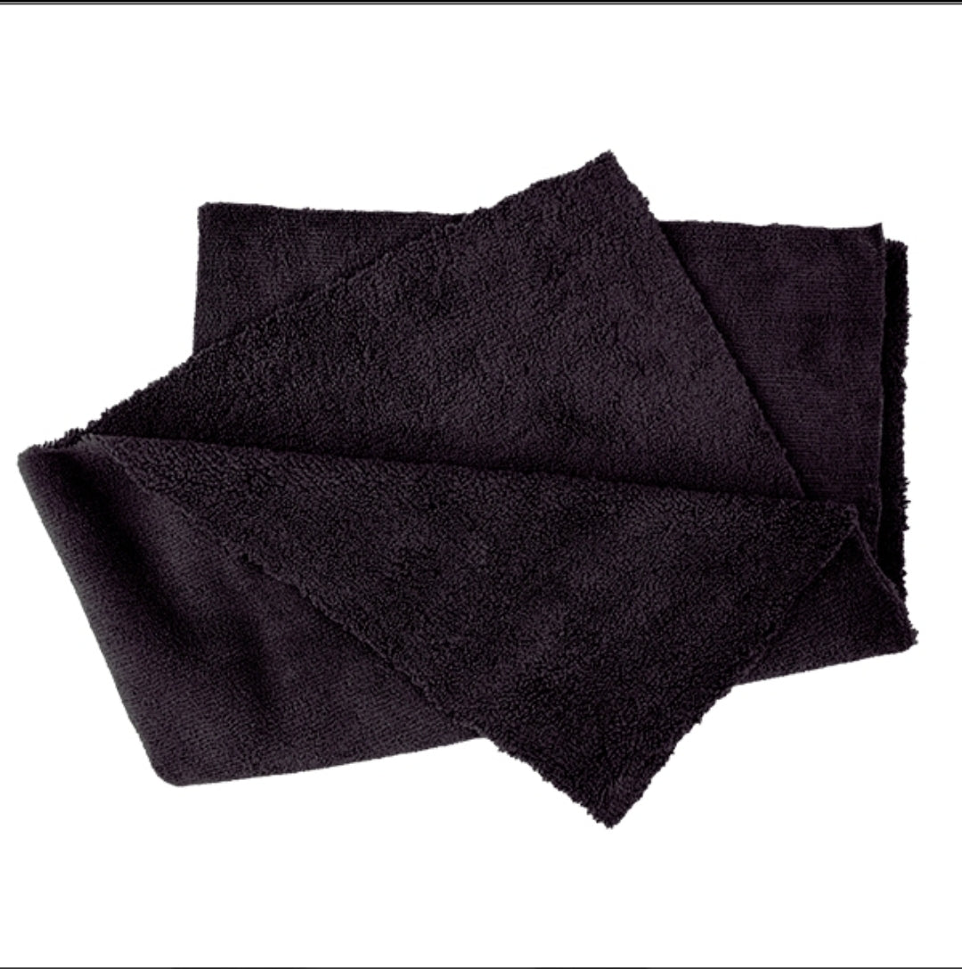 PAÑO MICROFIBRA DOBLE CARA XL 40X60CM NEGRO 10 UND